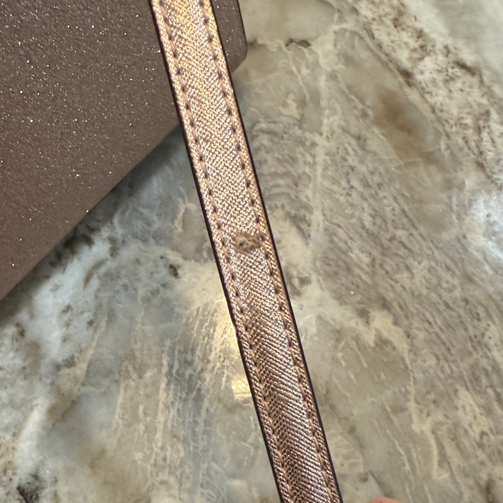 Kate Spade Rose Gold Glitter Satchel (DISCONTINUED) - Picture 4 of 5
